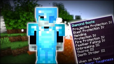 Combien existe-t-il de types d'armures (fer, diamant, ...) ?