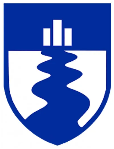 À quelle ville ce blason bleu et blanc appartient-il ?