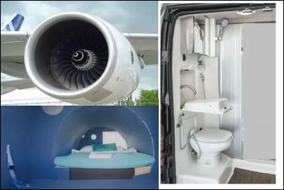 Les moteurs des réacteurs ont été démontés pour laisser la place à des chambres d'amis ! Combien de réacteurs possèdent un A380 ?