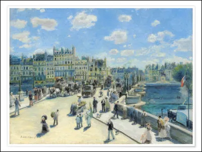 Quel peintre, auteur du "Déjeuner des canotiers" a réalisé cette peinture représentant "Le Pont Neuf" ?