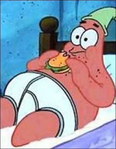 Qui est le tenant du titre de mangeur de pâtés avant que Patrick ne lui ravisse le titre ?