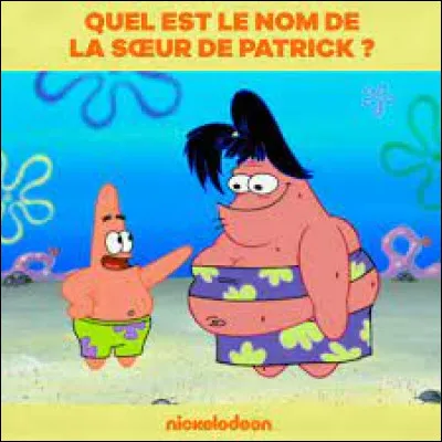 Comment s'appelait la grande s&oelig;ur de Patrick ?