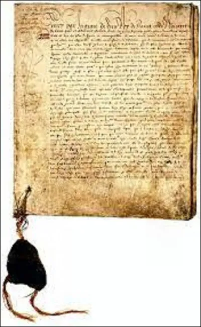 30 avril 1598 : 
Quel roi de France signe l'édit de Nantes, mettant fin ainsi à 36 ans de guerres de Religion qui ont dévasté le royaume ?