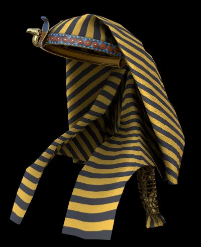 Quelle est cette coiffe, tenue par un bandeau, retombant en deux pans de chaque côté de la tête et se termine à l'arrière par une tresse qui pend dans le dos ?