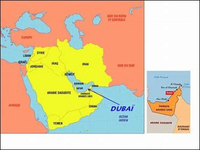 Dubaï se situe en Asie, proche du golfe Persique, mais dans quel pays ?