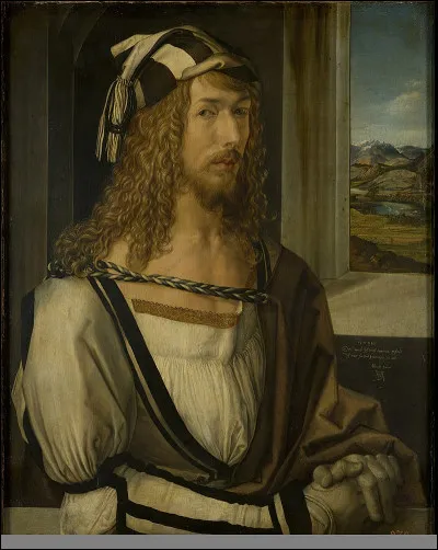 Le peintre, auteur de son "autoportrait aux gants" réalisé en 1498, c'est ... Dürer.
