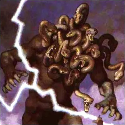 Quel monstre de la mythologie grecque, &agrave; cent t&ecirc;tes de dragons, triomphe de Zeus en duel avant de lui sectionner les tendons des bras et des jambes ?