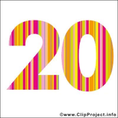 Comment dit-on "20" en anglais ?