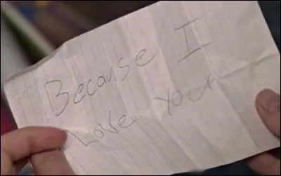 "Because I love you" : Quel couple cette phrase représente-elle ?