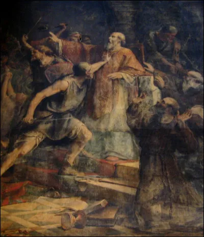 Nantes a été la deuxième ville du royaume Franc, après Rouen, à être dévastée par les Vikings : la ville est prise, mise à sac, l'évêque est tué dans la cathédrale. En quelle année était-ce ?