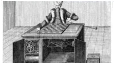 À la fin du XVIIIe siècle, un automate, dit le Turc mécanique, bat les meilleurs joueurs d'échecs. Il s'agit en fait d'un canular. Comment un complice peut-il se cacher dans la machine ?