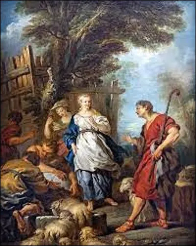 À quel peintre rococo doit-on ce tableau nommé ''Jacob et Rachel au puits'' en 1720 ?