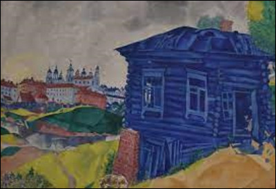 Quel peintre a réalisé cette toile intitulée ''La Maison bleue'' en 1920 ?