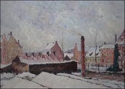 ''Neige à Bruges'' est un tableau réalisé en 1910 par un postimpressionniste belge. Parmi ces trois peintres, lequel a exécuté cette toile ?