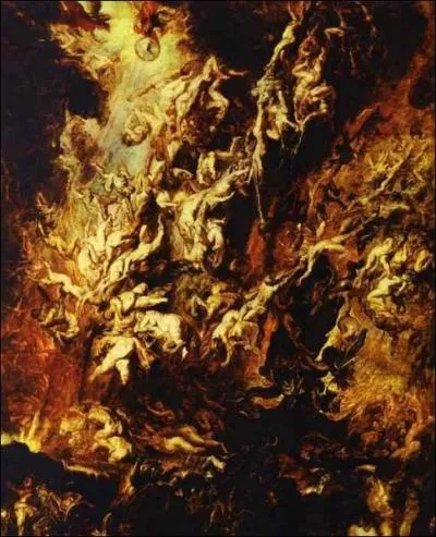 Quel peintre flamand a ralis 'La chute des anges rebelles' ?