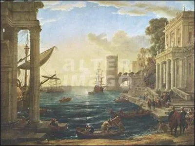 Quel peintre franais a ralis 'Embarquement de la reine de Saba' ?