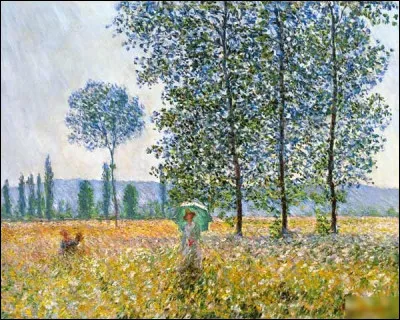 Quel peintre est l'auteur du tableau "Champs au printemps" ?