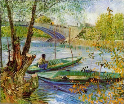 Quel peintre est l'auteur du tableau "P&ecirc;cheurs au printemps" ?