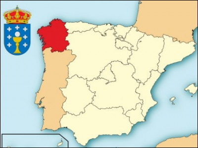 Quelle est la région se trouvant au-dessus du Portugal ?