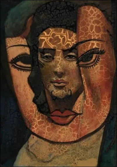 Qui est le peintre de "Masque ouvert" ?