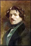 Autoportrait de l'auteur de ' La libert guidant le peuple' :