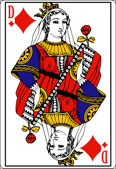 Dans un jeu de 32 ou de 52 cartes quel est le nom de la dame de carreau ?