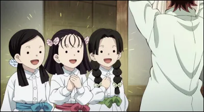 Comment se nomment les trois filles qui aident Shinobu au Domaine des Papillons ?