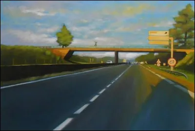 Franck Gervaise est un peintre avec la prédilection des paysages, les arbres, la forêt , les bords de mer sous la tempête. Il a réalisé une série de paysages urbains du dimanche soir. Dans quelle région est-il installé ?