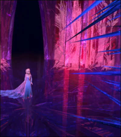 La couleur de la glace que fait Elsa change selon ses émotions.