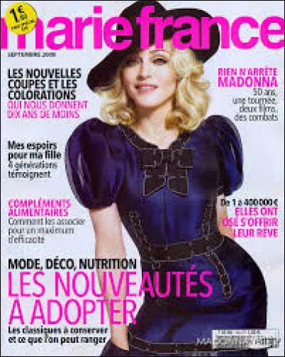 "Marie France est un magazine :