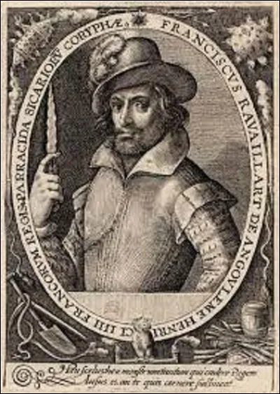 14 mai 1610 : 
Rendant visite à son ami Sully, le surintendant des Finances, alité à cause d'une grippe, le carrosse d'Henri IV est ralenti par des encombrements rue de la Ferronnerie. C'est alors qu'un individu saute sur l'essieu et porte au roi des coups de couteau dont il décèdera un peu plus tard. Quel est le nom de son assassin ?