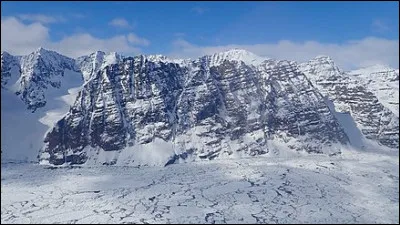 Plateau rocheux usé par un glacier :
