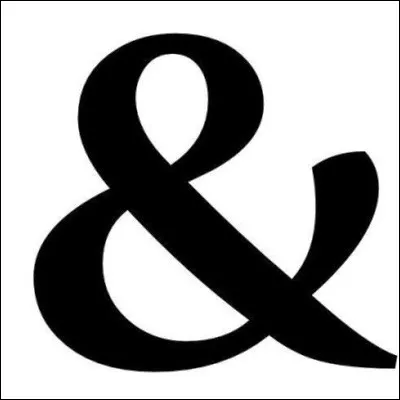 Comment s�appelle le signe & ?