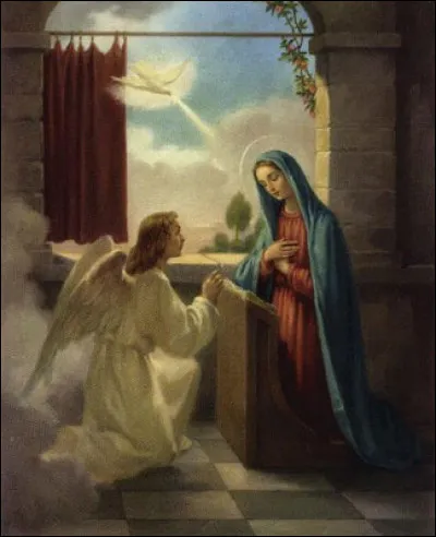 Dans le Nouveau Testament, l'archange qui annonce à Marie la naissance de son fils Jésus est Michel.