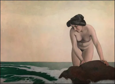 Qui a peint "Baigneuse au rocher" ?