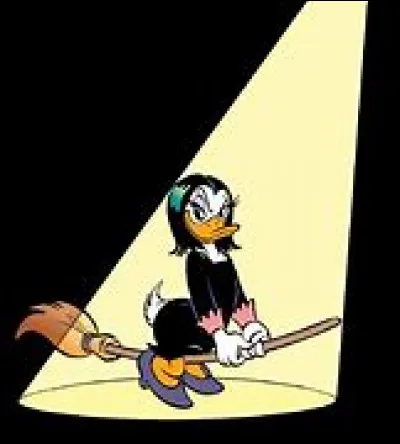 Quel est le nom de la sorcière qui menace Picsou de lui voler son sou fétiche ?
(son premier sou)