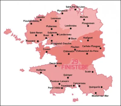 Brest est-elle la préfecture du Finistère ?