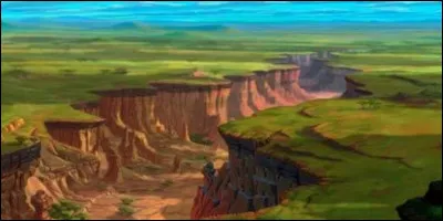 Quels sont les animaux qui se précipitent dans les gorges à cause des hyènes ?