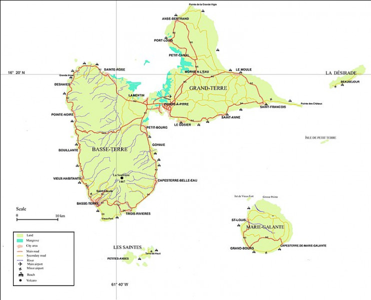 Quel pays posséda la Guadeloupe de 1813 à 1814 ?