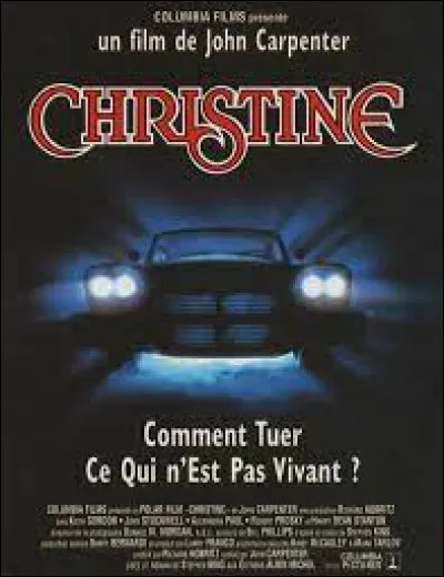 De quelle couleur est la voiture de Christine ?