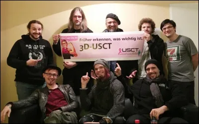 Complétez : 
"Dann sind wir mediengeil,..."