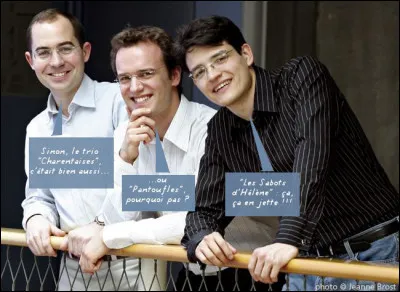 Lorsqu'on est trois, c'est un trio : classique, non ? Mais avec Schubert, Haydn, Debussy, etc. c'est un mariage en grandes pompes. Quel est leur nom ?