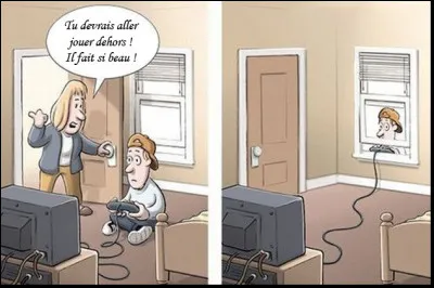 Il passe son temps sur son ordinateur, il :