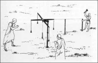 Dans l'Antiquité romaine, instrument de mesure utilisé par les géomètres :