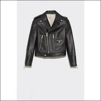 C'est un blouson en cuir noir créé en 1928 aux USA. C'est un...