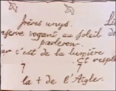 Compl&eacute;tez la phrase de ce parchemin. C'est de la lumi&egrave;re que viendra ... ?