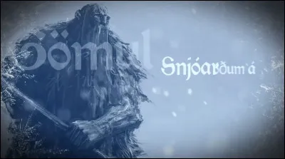 Complétez : 
"Snjóar ákaft á..."