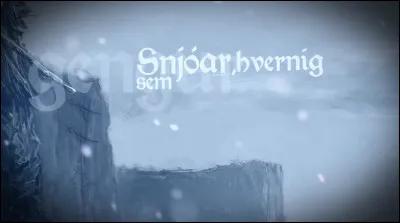 Complétez : 
"Snjóar, þar sem við snertum..."