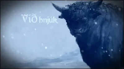 Complétez : 
"Við hnjúk,..."