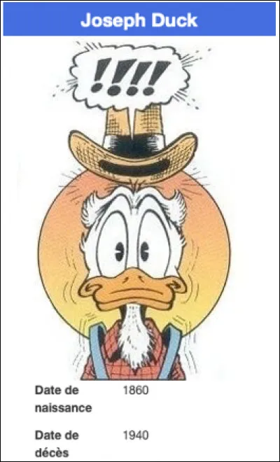 Est-ce le grand-père de Donald Duck ?